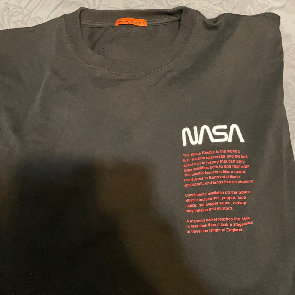 Heron Preston long sleeve black and orange. Size Medium